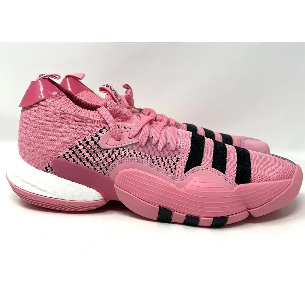 Adidas Mens Sz 12 Trae Young 2.0 Mids Pink Basketball Shoes Trap House IE1667